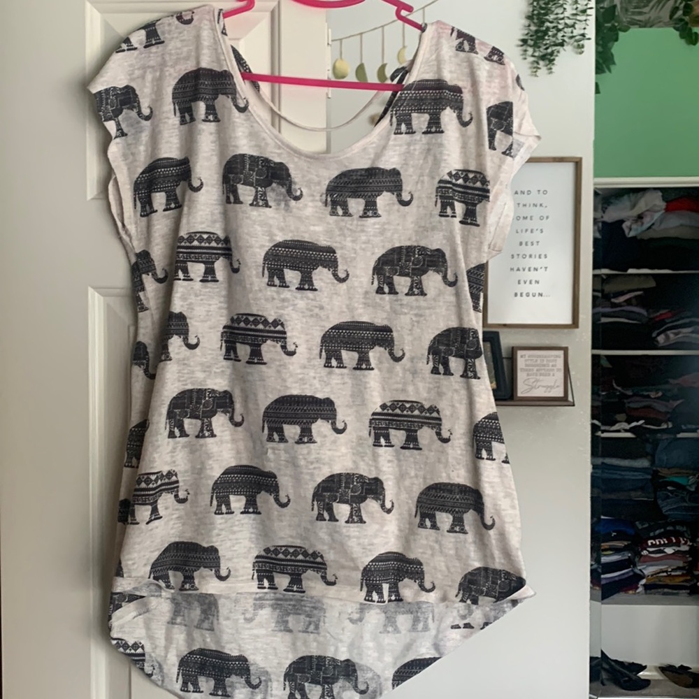 Elephant high-low top